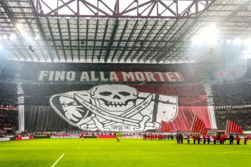Tifo des fans de Milan