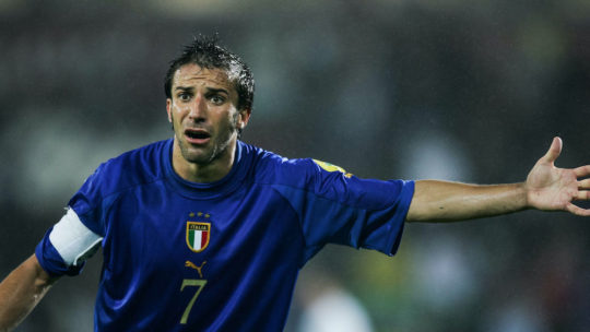 Del Piero sous le maillot de la Nazionale