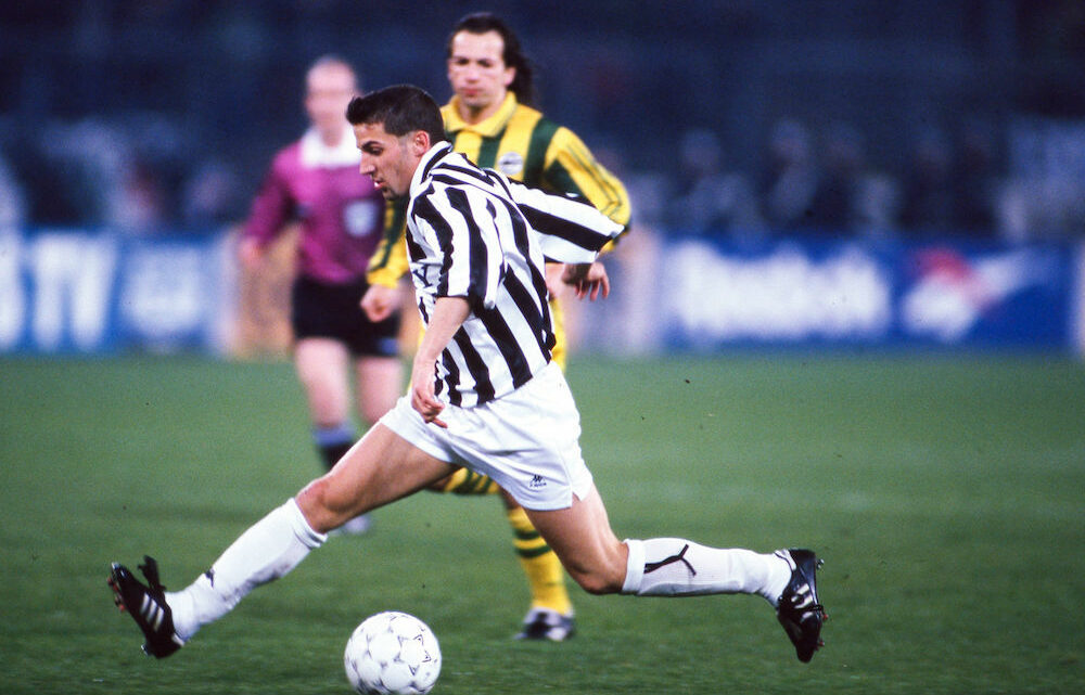 L'Italien Alessandro Del Piero (Juventus) contre le FC Nantes